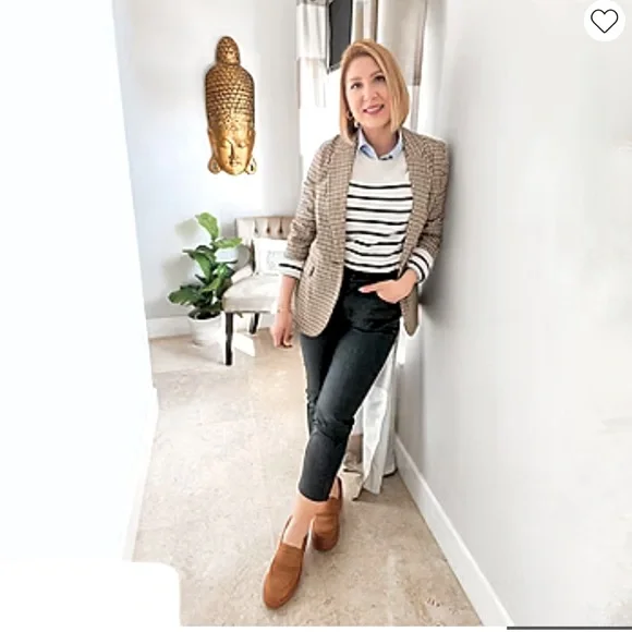 a.n.a. Women’s Lita loafers Slip On Stacked Block Heel Shoes Size 9.5 NWT - Picture 3 of 10